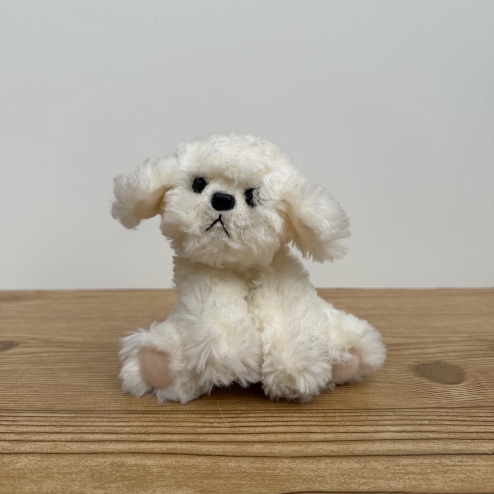 Russ Muffin Jr. White Bichon Frise Plush Puppy Dog Soft Toy Stuffed Animal Cute
